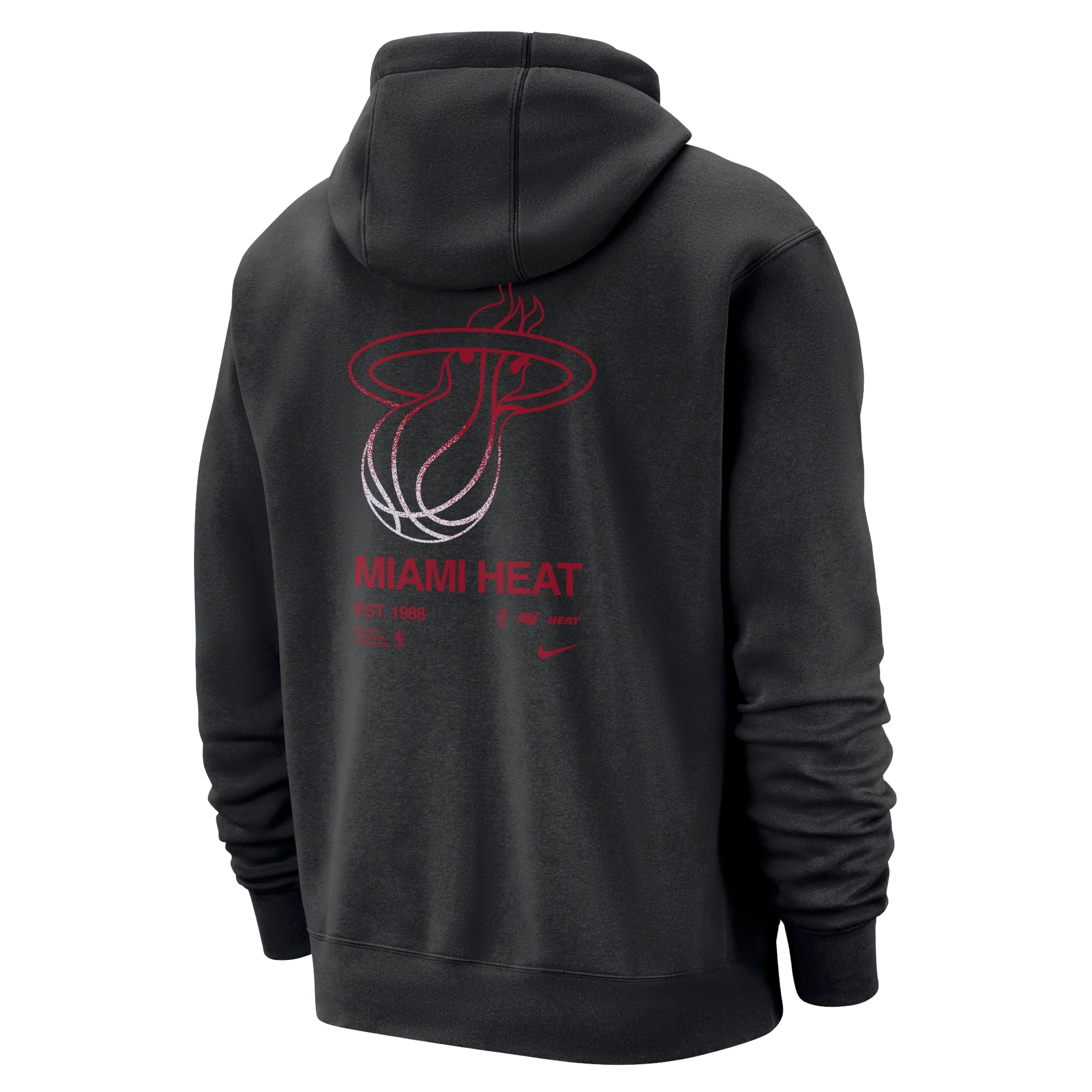 Nike Miami HEAT Club Pullover Logo Hoodie - Image 2