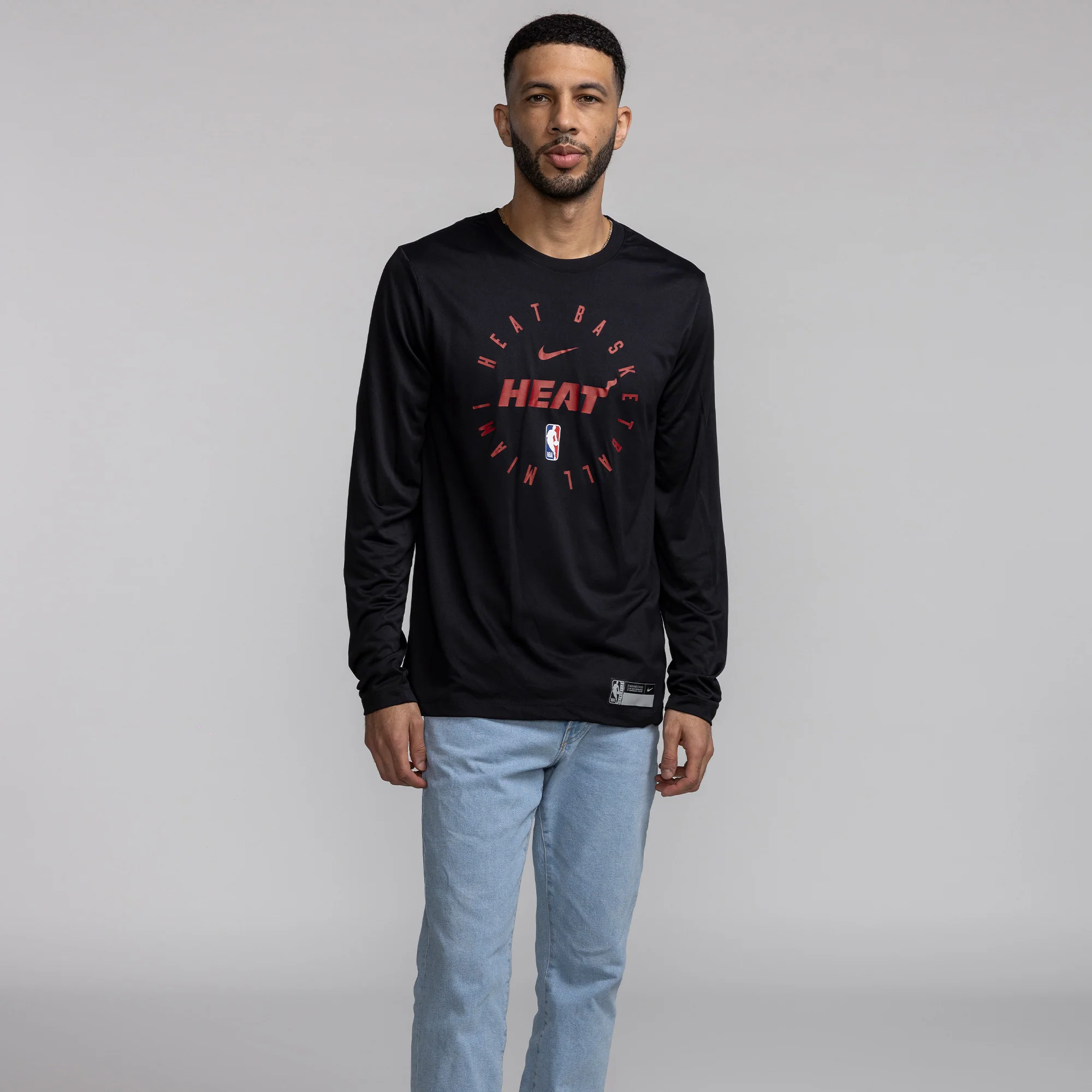 Nike Miami HEAT 2024/25 On-Court Long Sleeve Practice Tee
