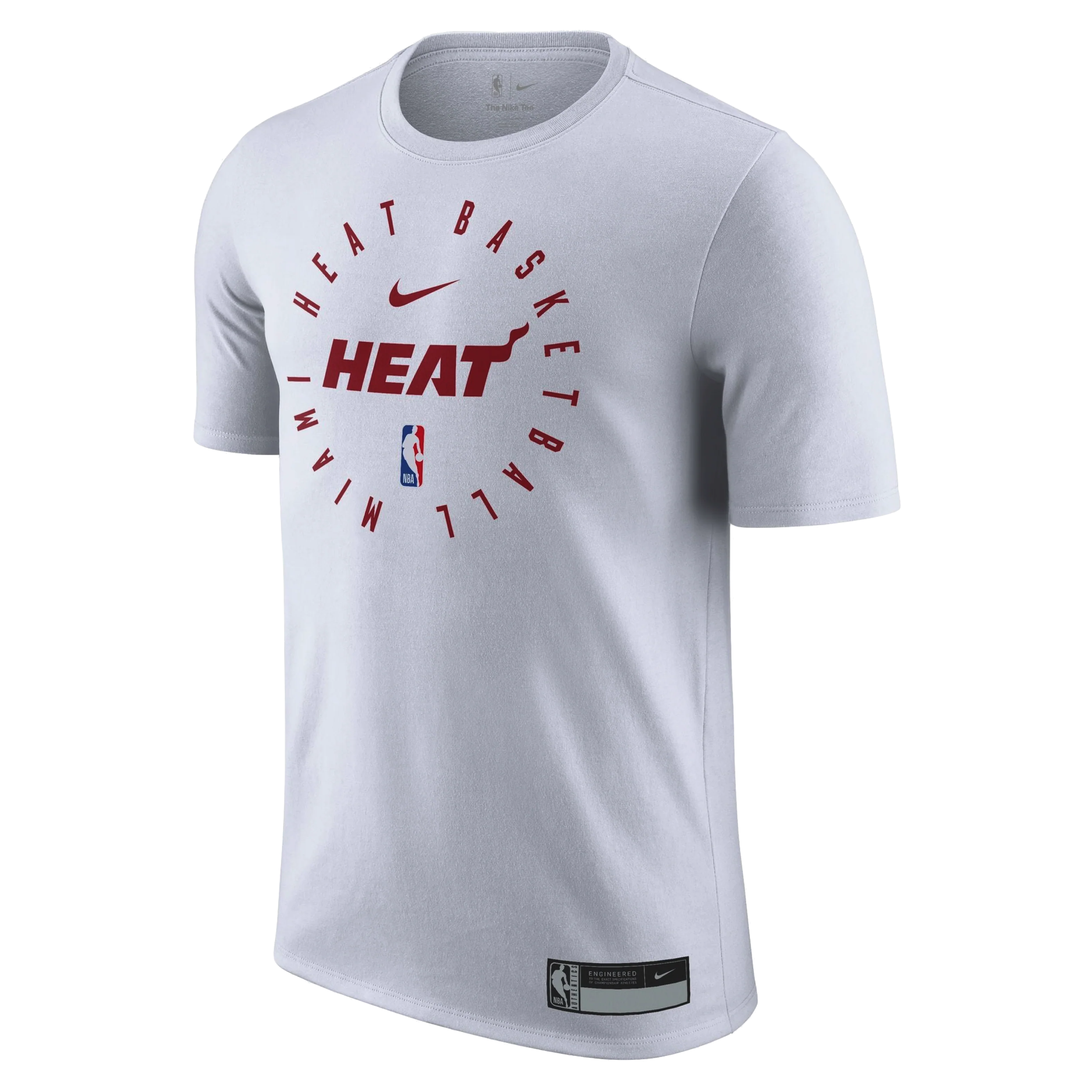Nike Miami HEAT 2024/25 On-Court White Practice Tee