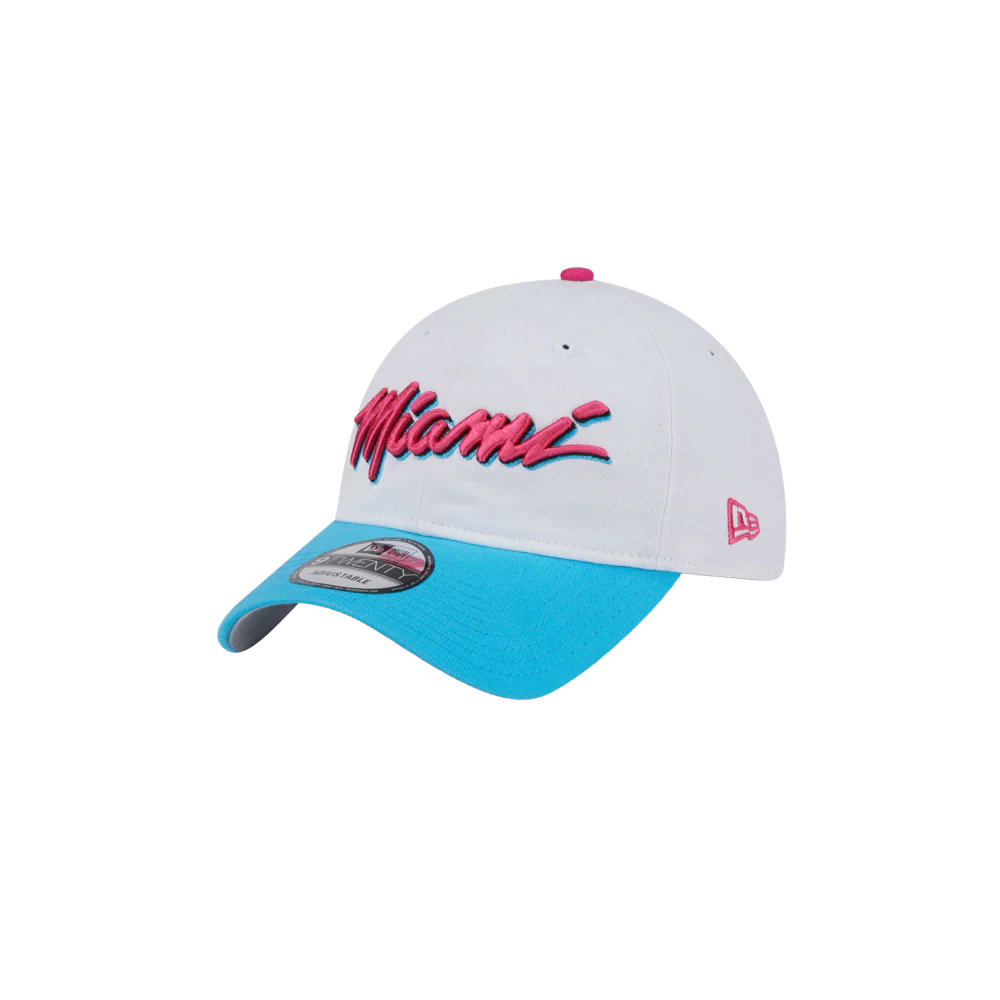 New Era Miami HEAT Original Vice Wordmark Dad Hat - Image 3