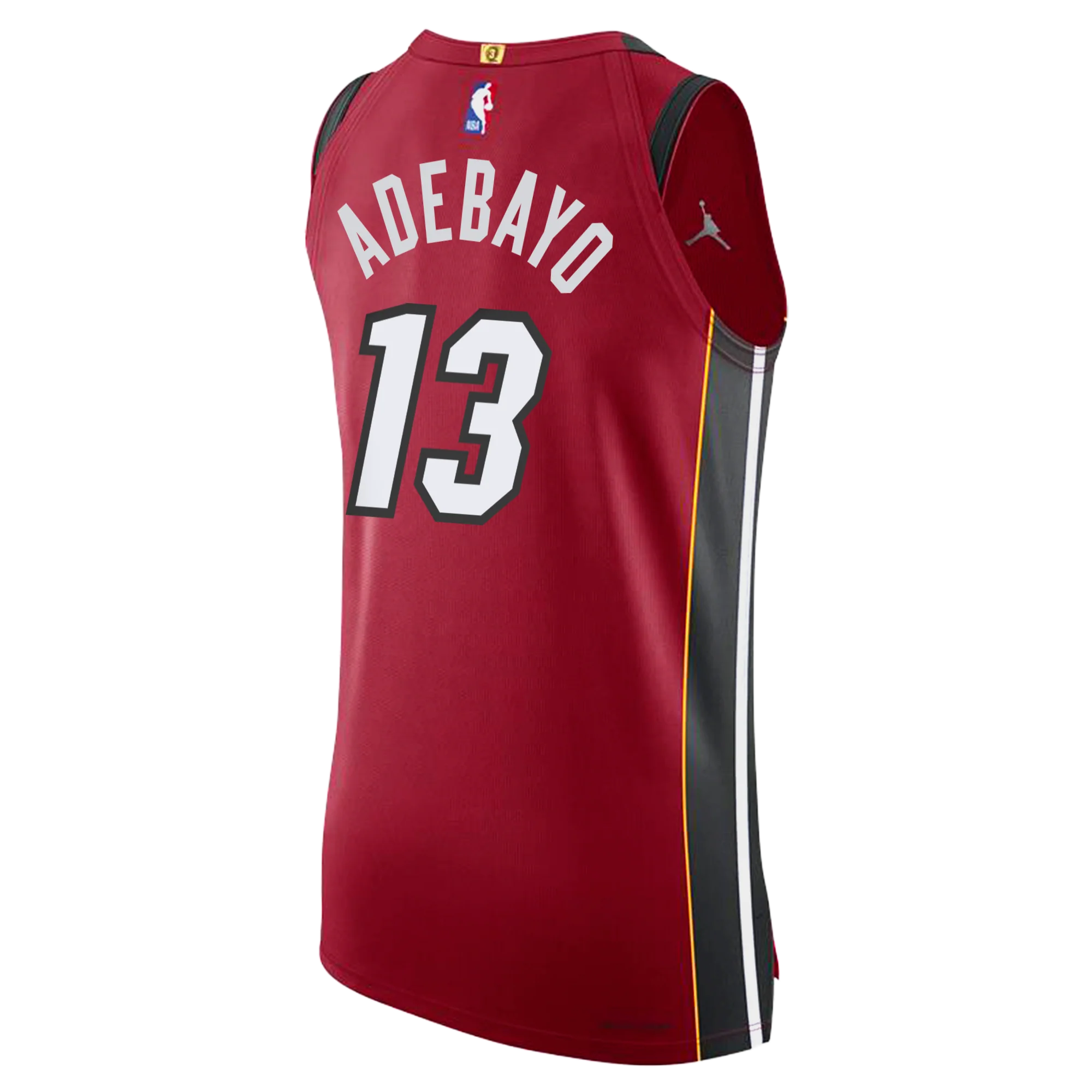 Bam Adebayo Nike Jordan Brand Miami HEAT Statement Red Authentic Jersey - Image 2