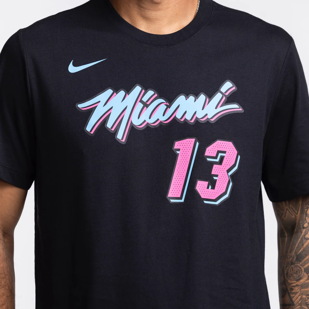Bam Adebayo Nike Original Vice Nights Name & Number Tee - Image 3