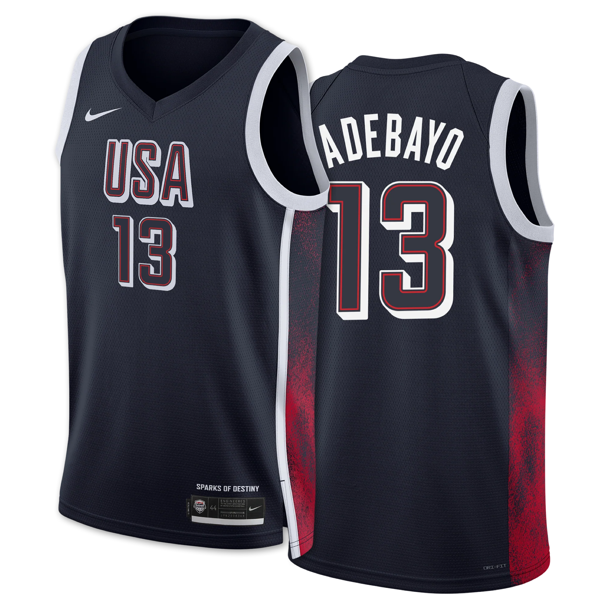Bam Adebayo Nike 2024 USA Basketball Swingman Jersey - Image 3