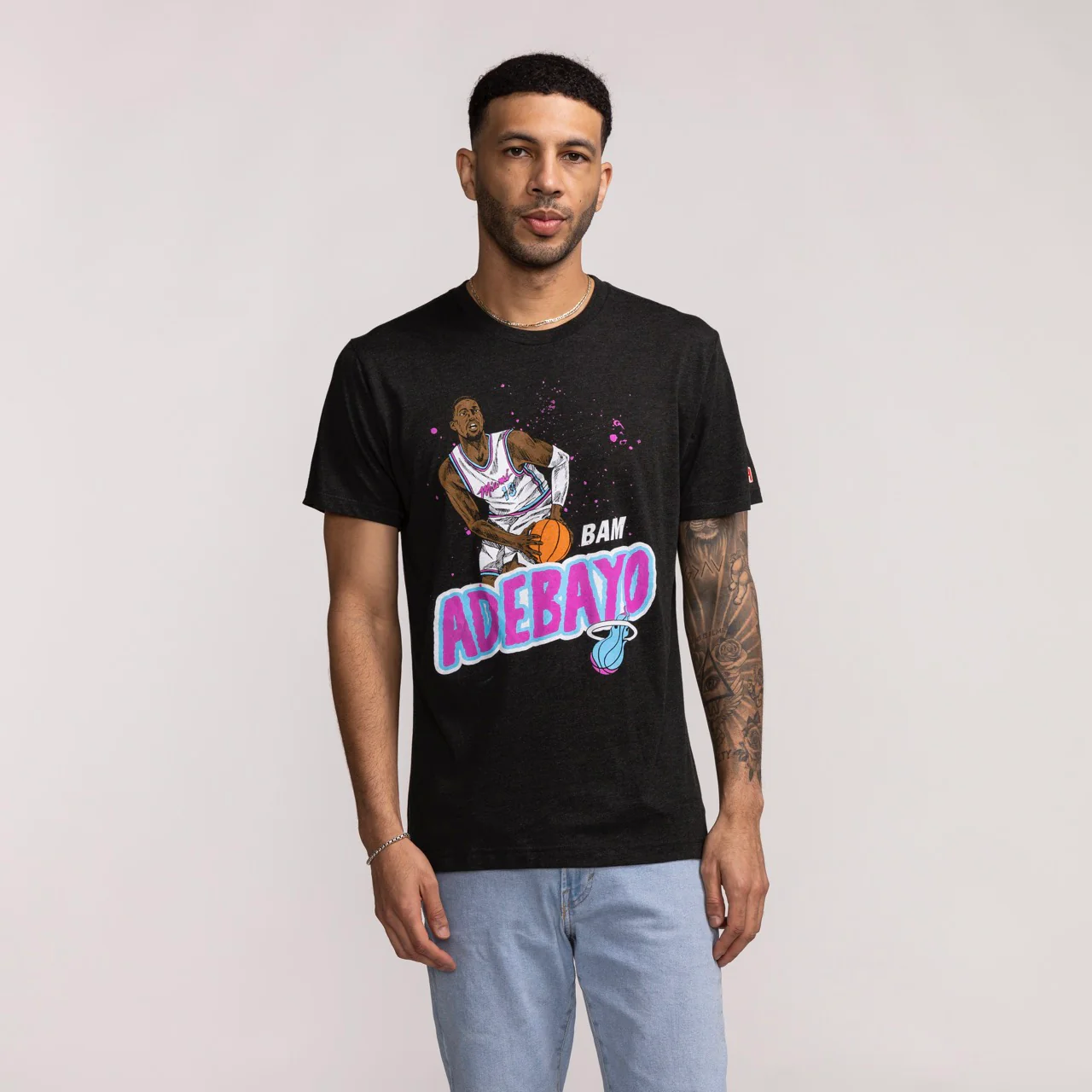 Bam Adebayo Homage Original Vice Shooting Stars Tee - Image 3