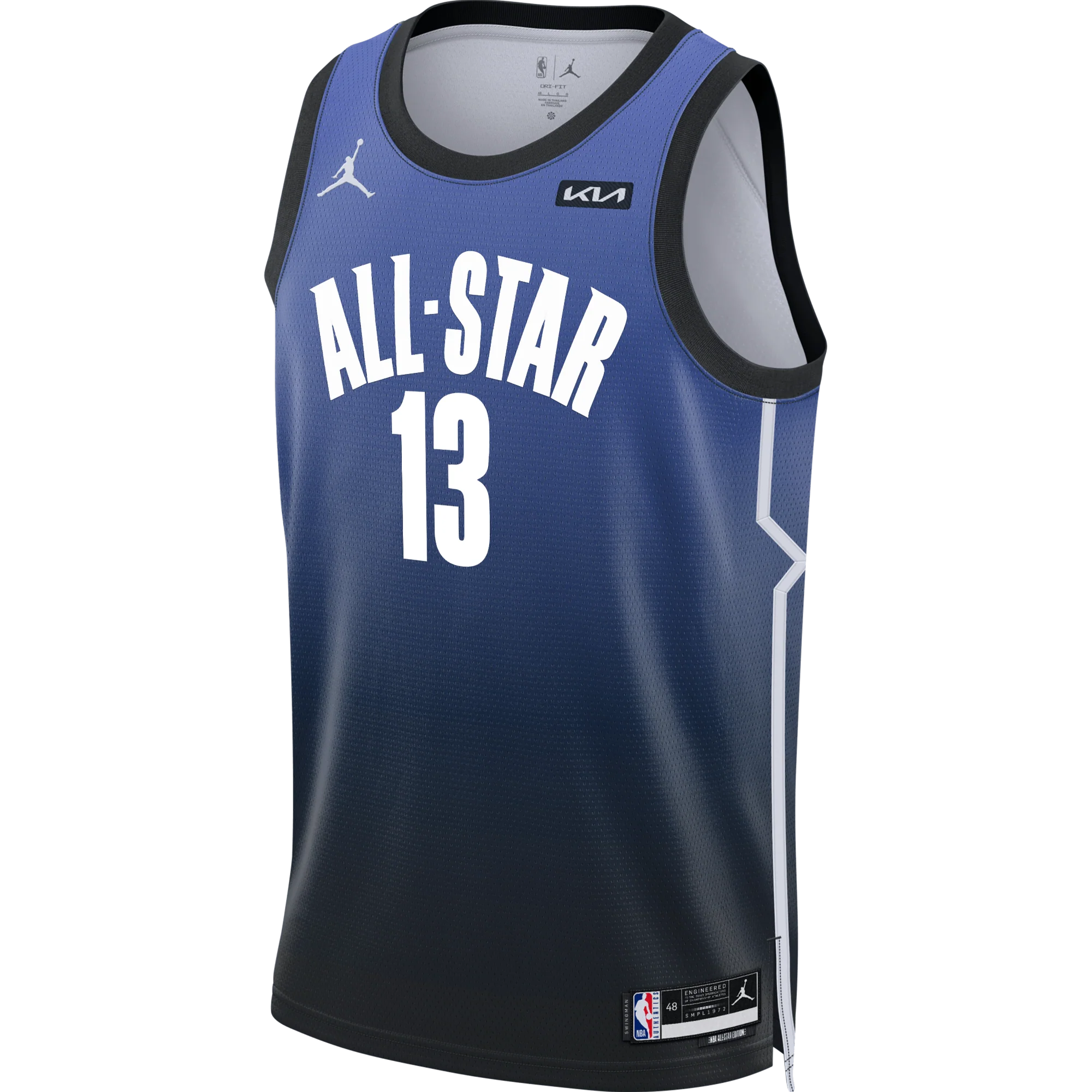 Bam Adebayo Jordan Brand Sapphire 2023 All Star Swingman Jersey