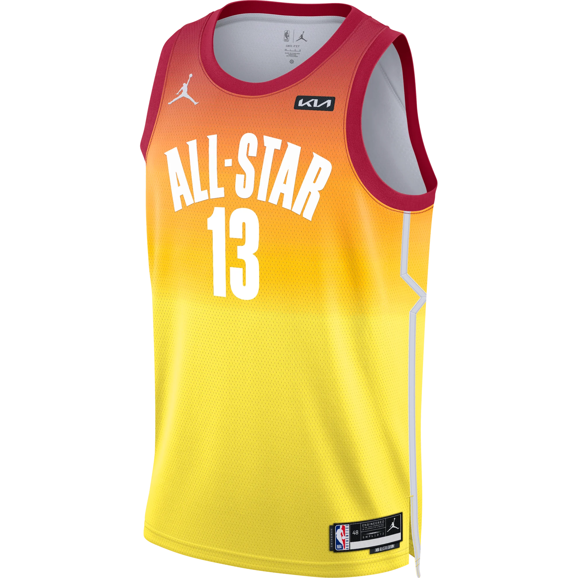 Bam Adebayo Jordan Brand Carmine 2023 All Star Swingman Jersey