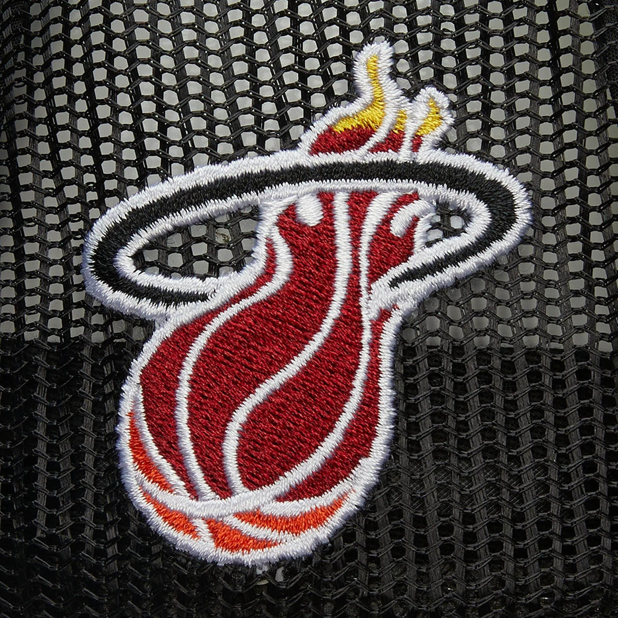 Mitchell & Ness Miami HEAT 1990 All-Star Trucker Snapback - Image 3