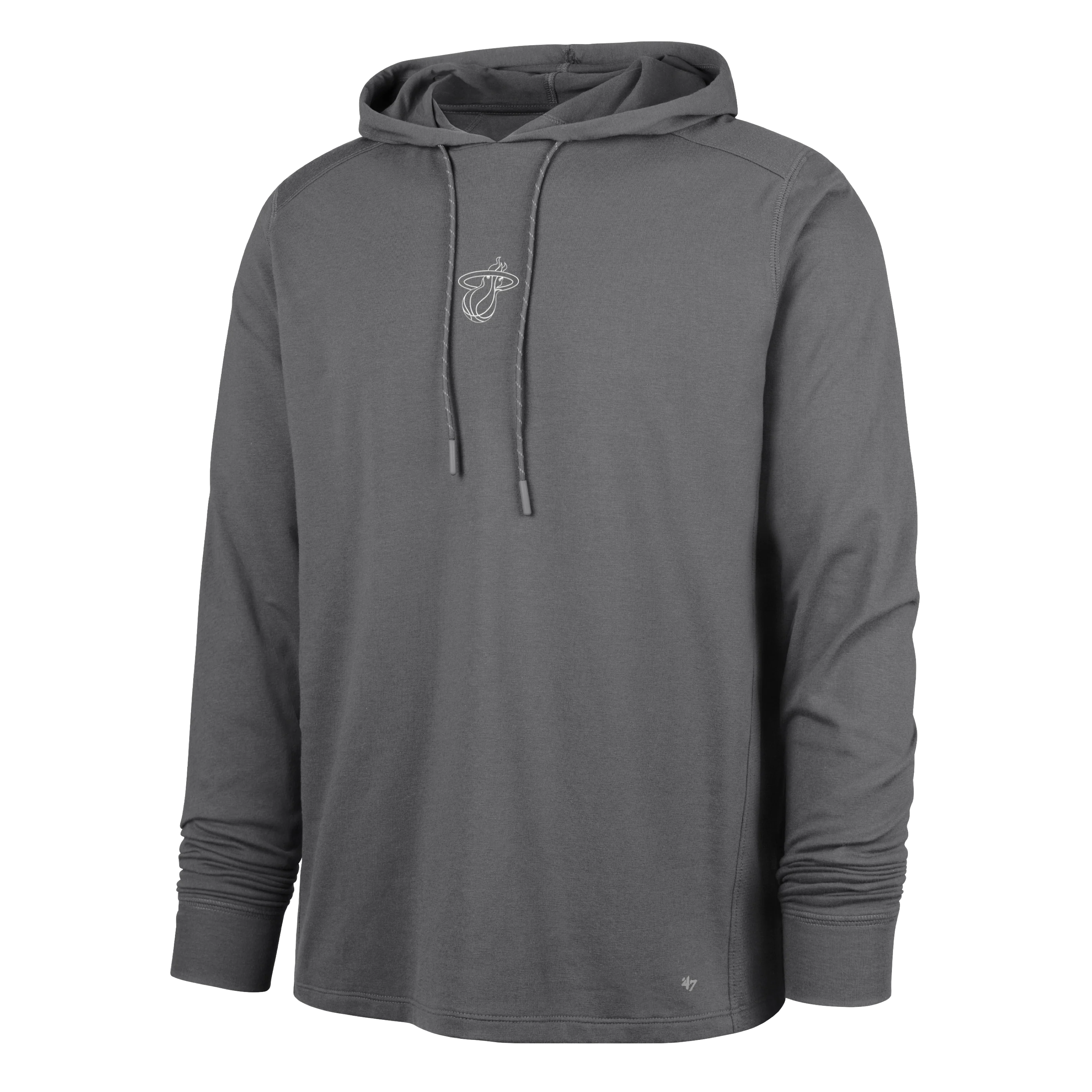 '47 Brand Miami HEAT Forward Logo Gray Hoodie
