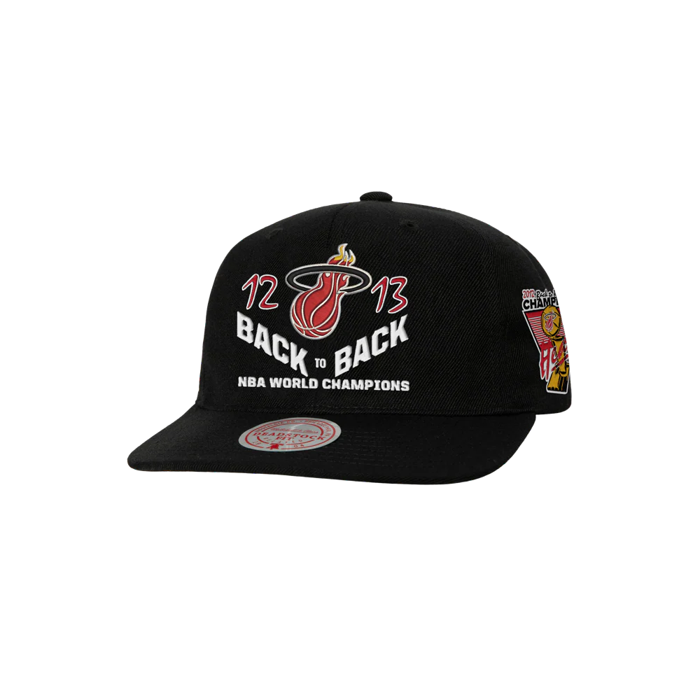 Mitchell & Ness Miami HEAT Back-To-Back Champs Snapback