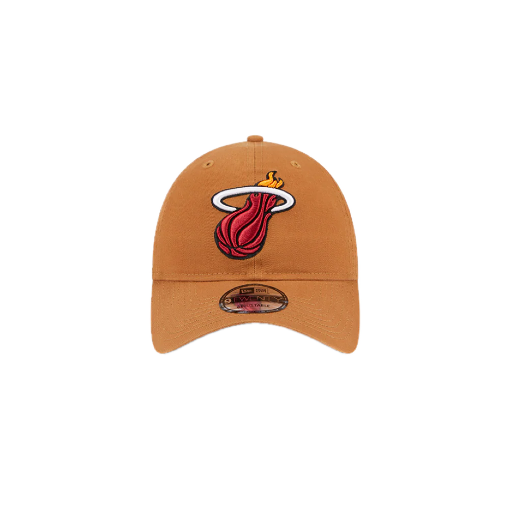 New Era Miami HEAT Tan Logo Dad Hat