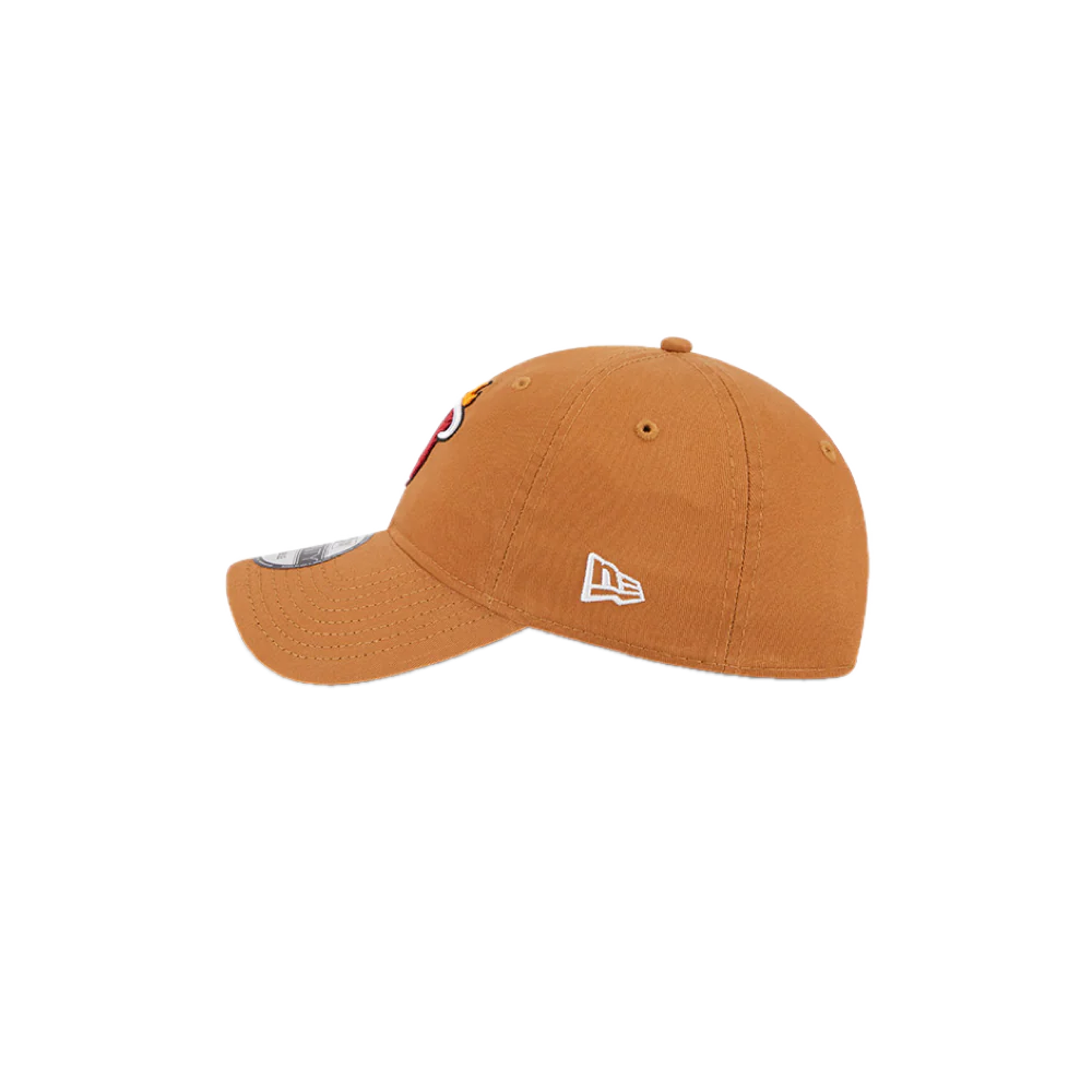 New Era Miami HEAT Tan Logo Dad Hat - Image 4