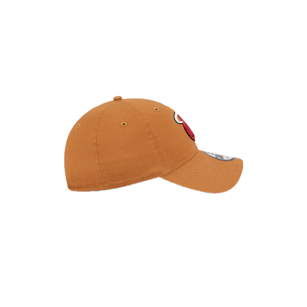 New Era Miami HEAT Tan Logo Dad Hat - Image 6