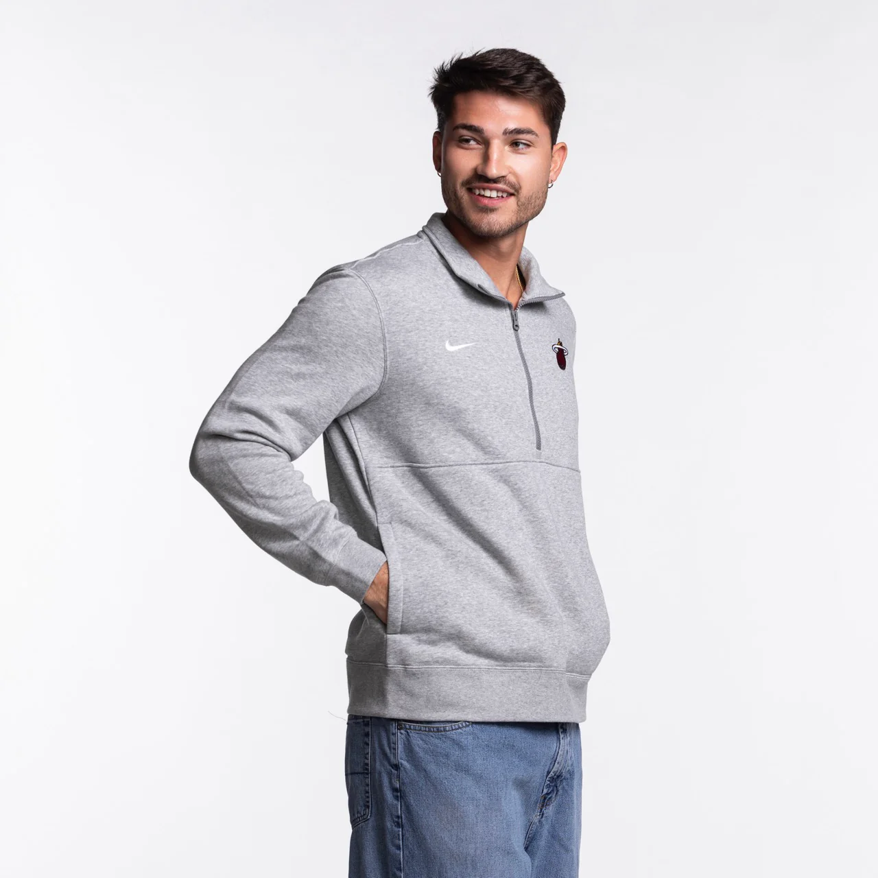 Nike Miami HEAT Fleece 1/2 Zip Jacket - Image 2