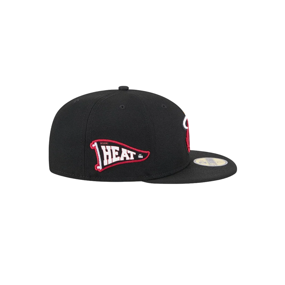 New Era Miami HEAT Pennant Fitted Hat - Image 4