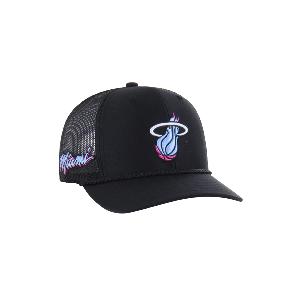 '47 Brand Miami HEAT Original Vice Nights Trucker Snapback - Image 3