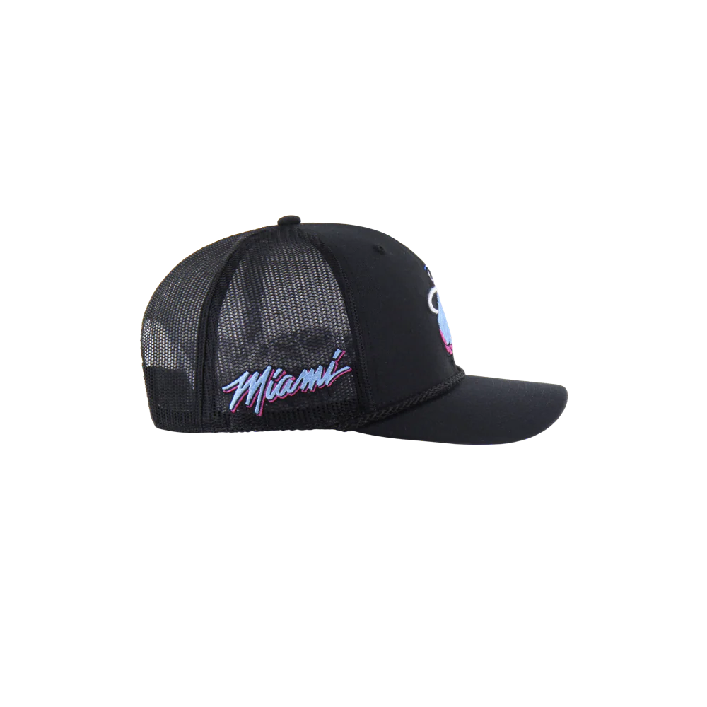 '47 Brand Miami HEAT Original Vice Nights Trucker Snapback - Image 4