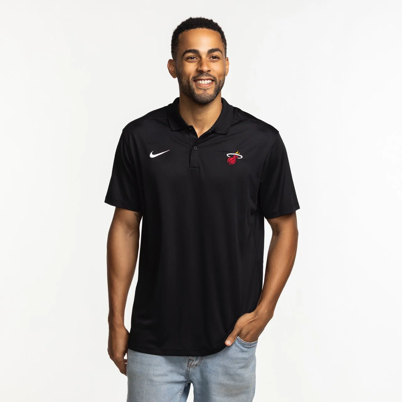 Nike Miami HEAT Logo Victory Polo