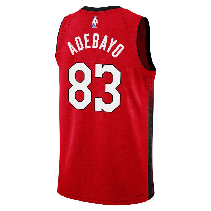 Bam Adebayo Nike HEAT Culture: Blood Red “83-Point Game” Swingman Jersey - Image 3