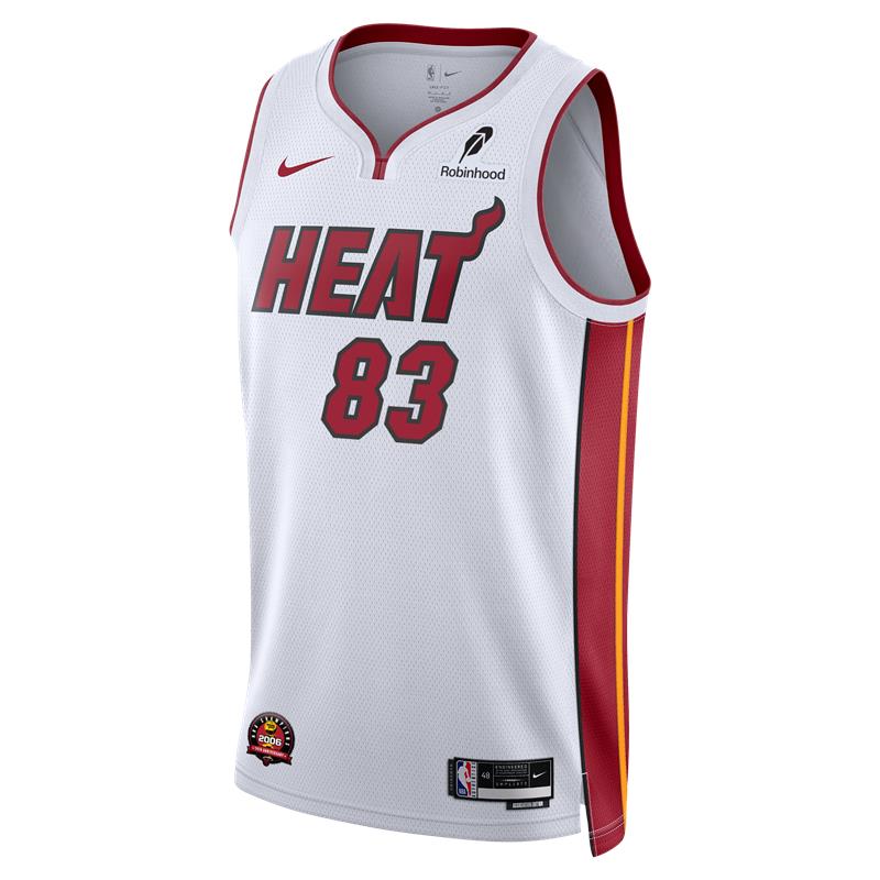 Bam Adebayo Nike Miami HEAT Association White “83-Point Game” Swingman Jersey - Image 2