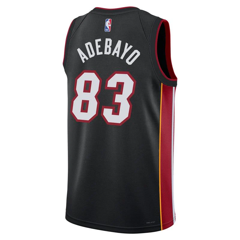 Bam Adebayo Nike Miami HEAT Icon Black “83-Point Game” Swingman Jersey - Image 3