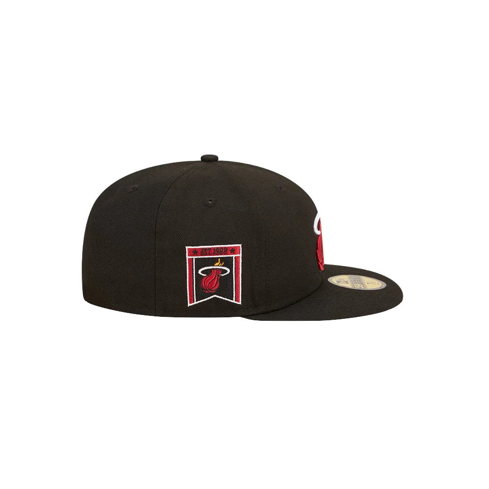 New Era Miami HEAT Banner Fitted - Image 6