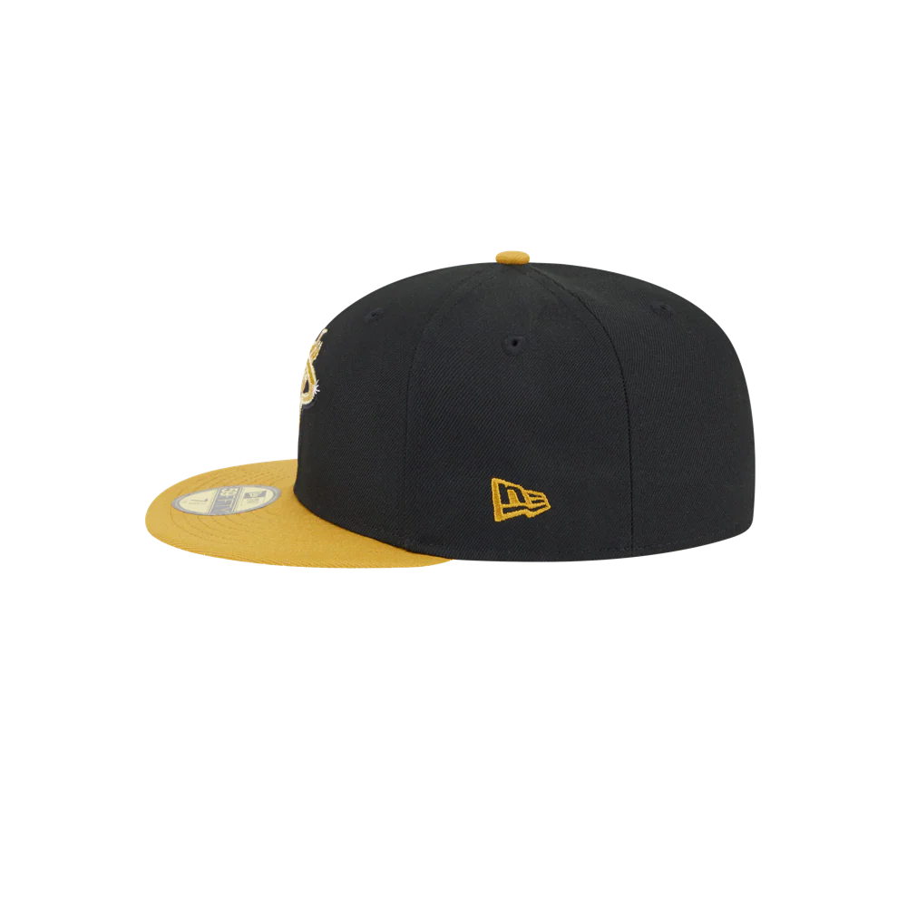 New Era Miami HEAT Black & Gold Fitted Hat - Image 4