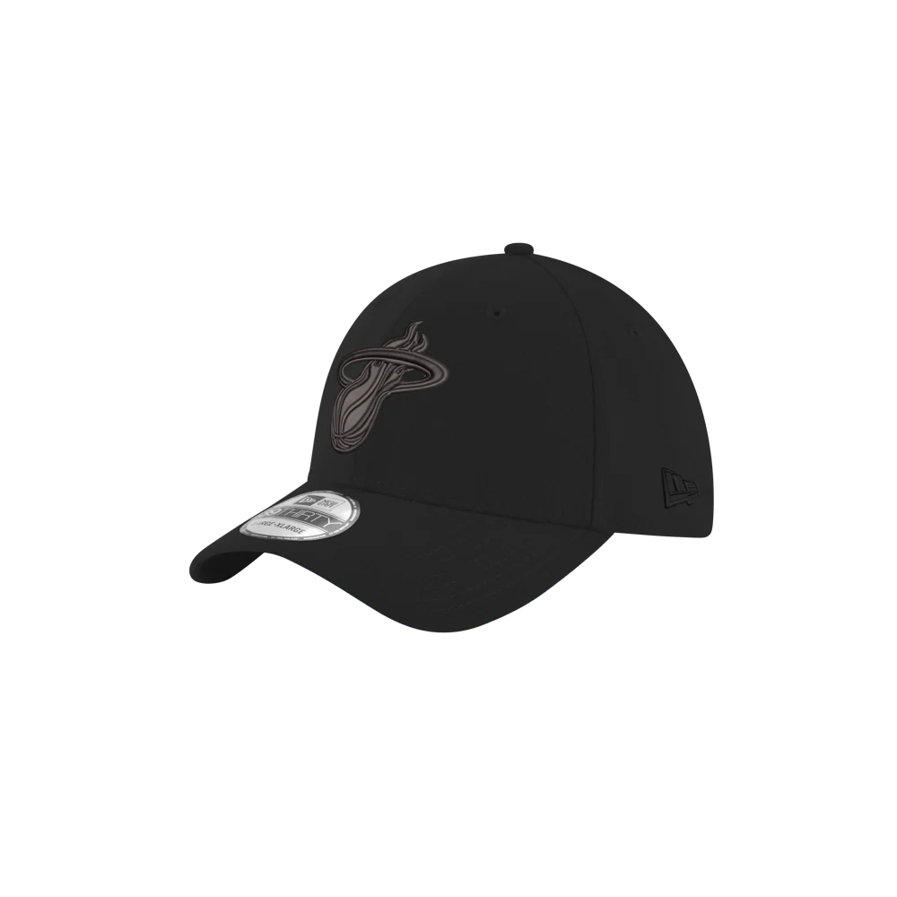 New Era Miami HEAT Black Logo Flex Fit Hat - Image 3