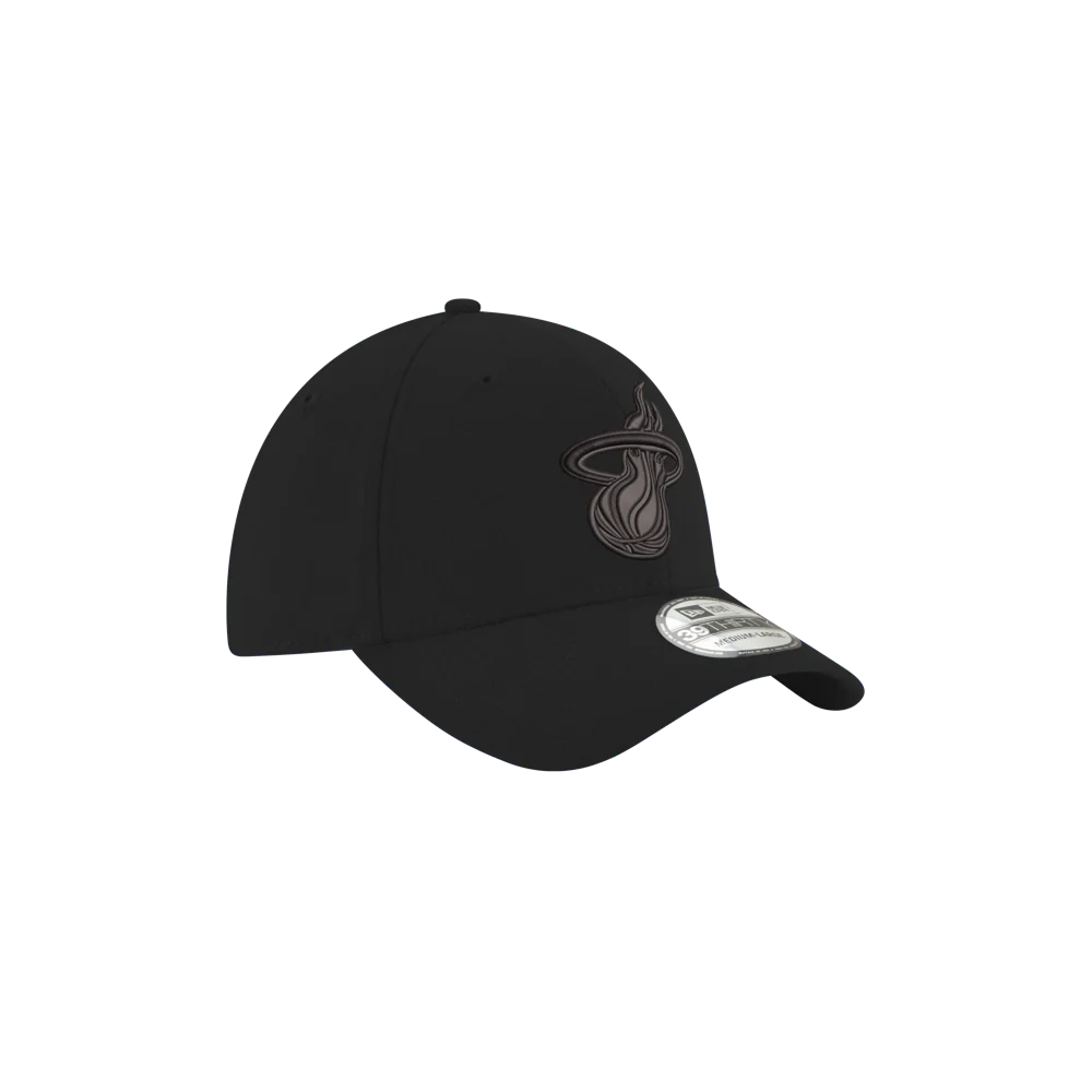 New Era Miami HEAT Black Logo Flex Fit Hat - Image 4