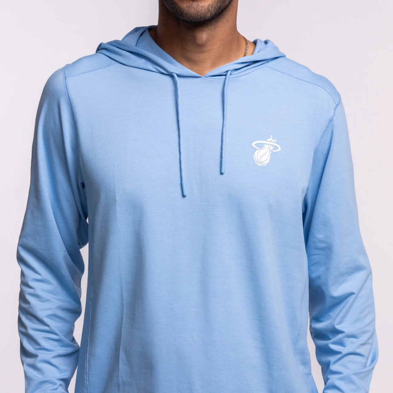 '47 Brand Miami HEAT Original Vice Nights Blue Hoodie - Image 2