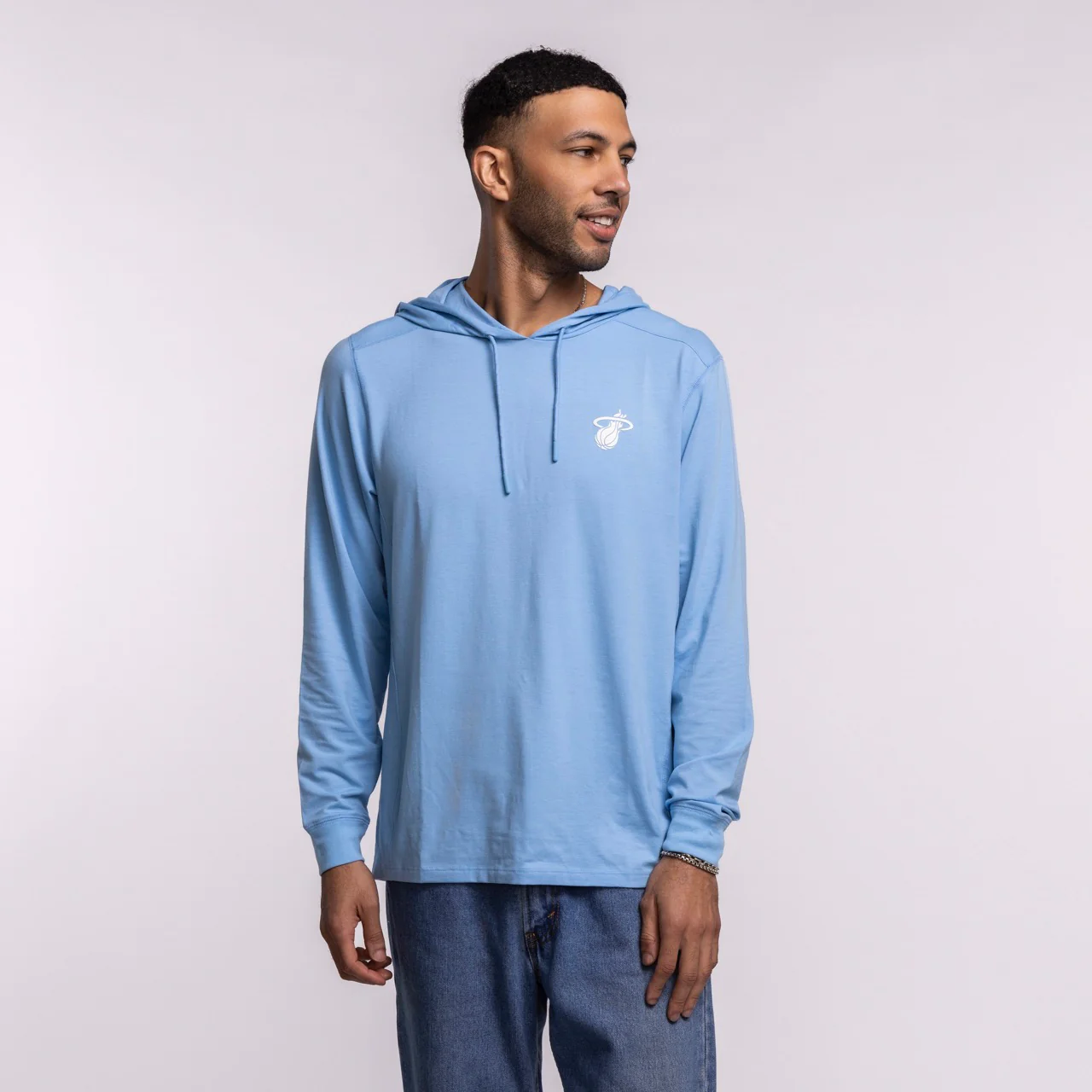 '47 Brand Miami HEAT Original Vice Nights Blue Hoodie - Image 4