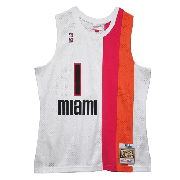 Chris Bosh Mitchell & Ness Miami HEAT 2011-2012 Swingman Jersey - Image 4
