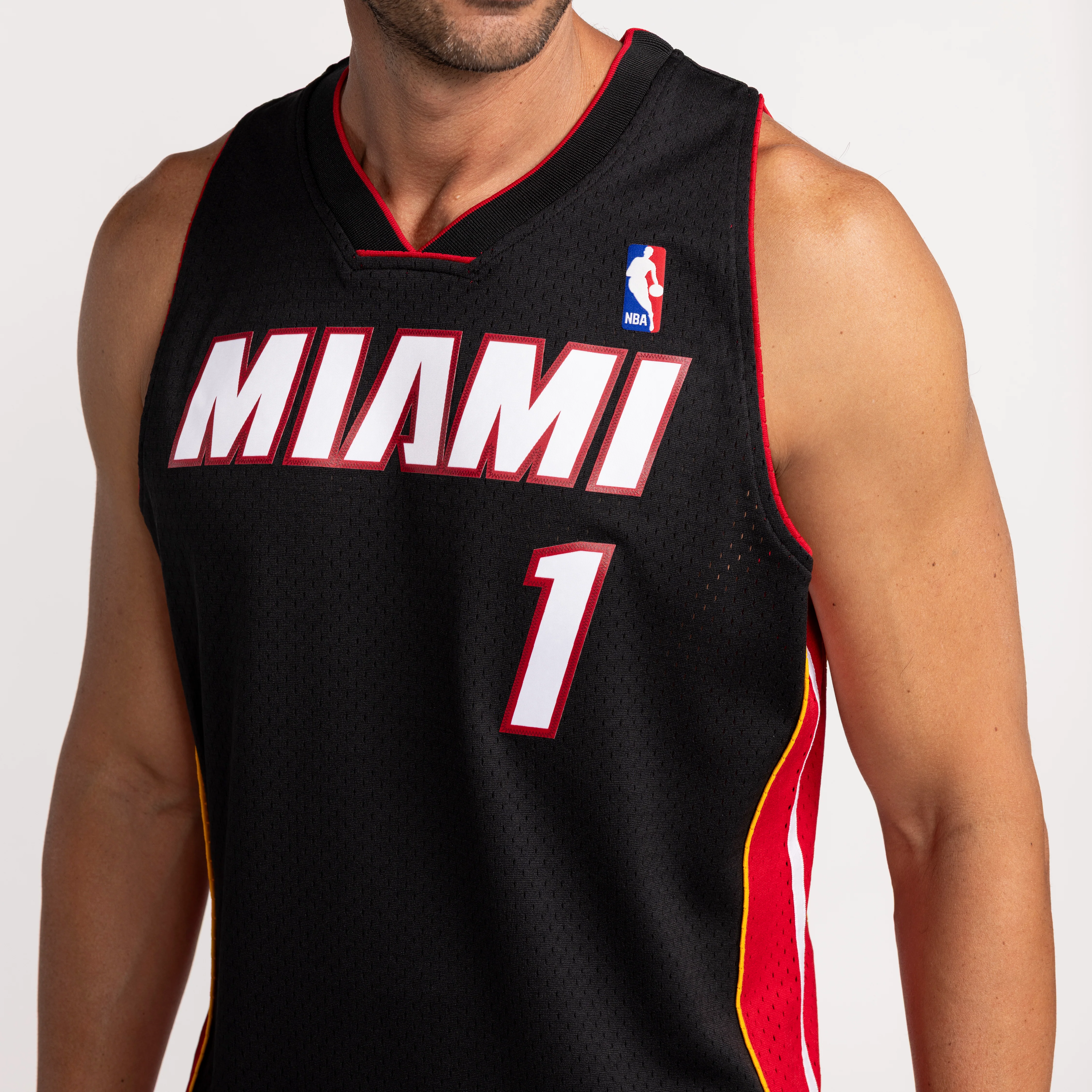 Chris Bosh Mitchell & Ness Miami HEAT 2012-13 Swingman Jersey - Image 3
