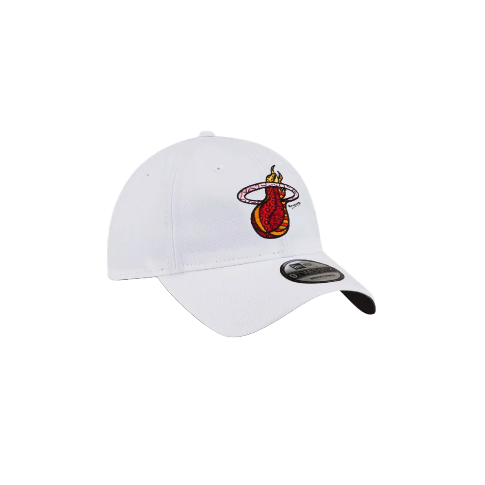 Britto x HEAT Logo White Dad Hat - Image 6