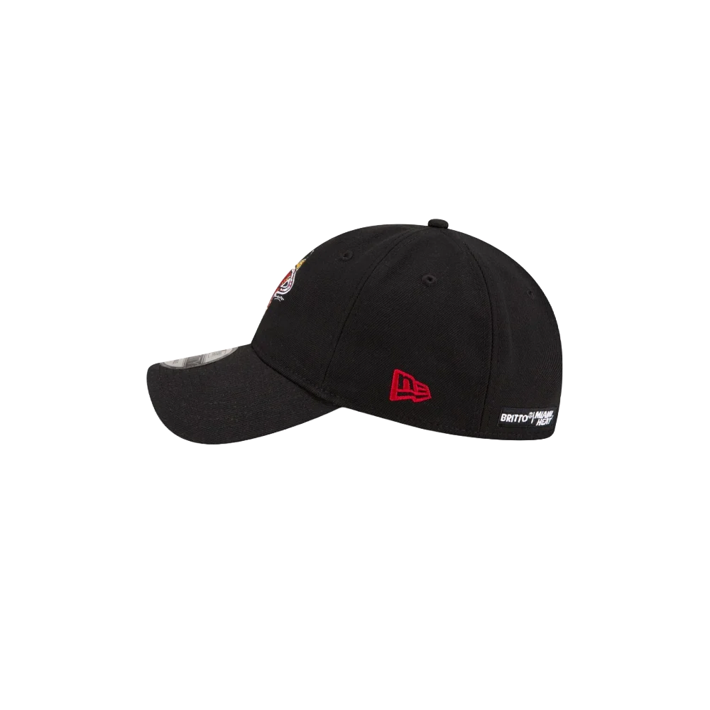 Britto x HEAT Logo Black Dad Hat - Image 3
