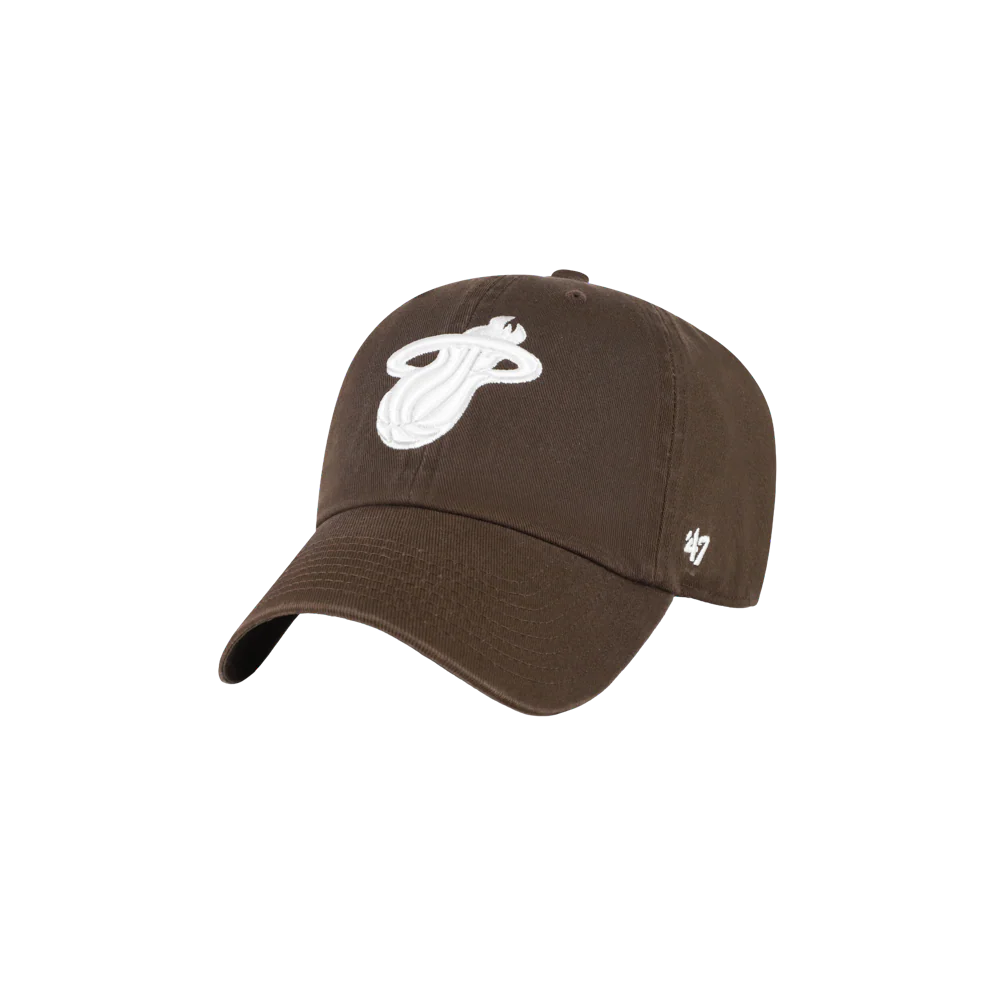 '47 Brand Miami HEAT Brown Cleanup Dad Hat