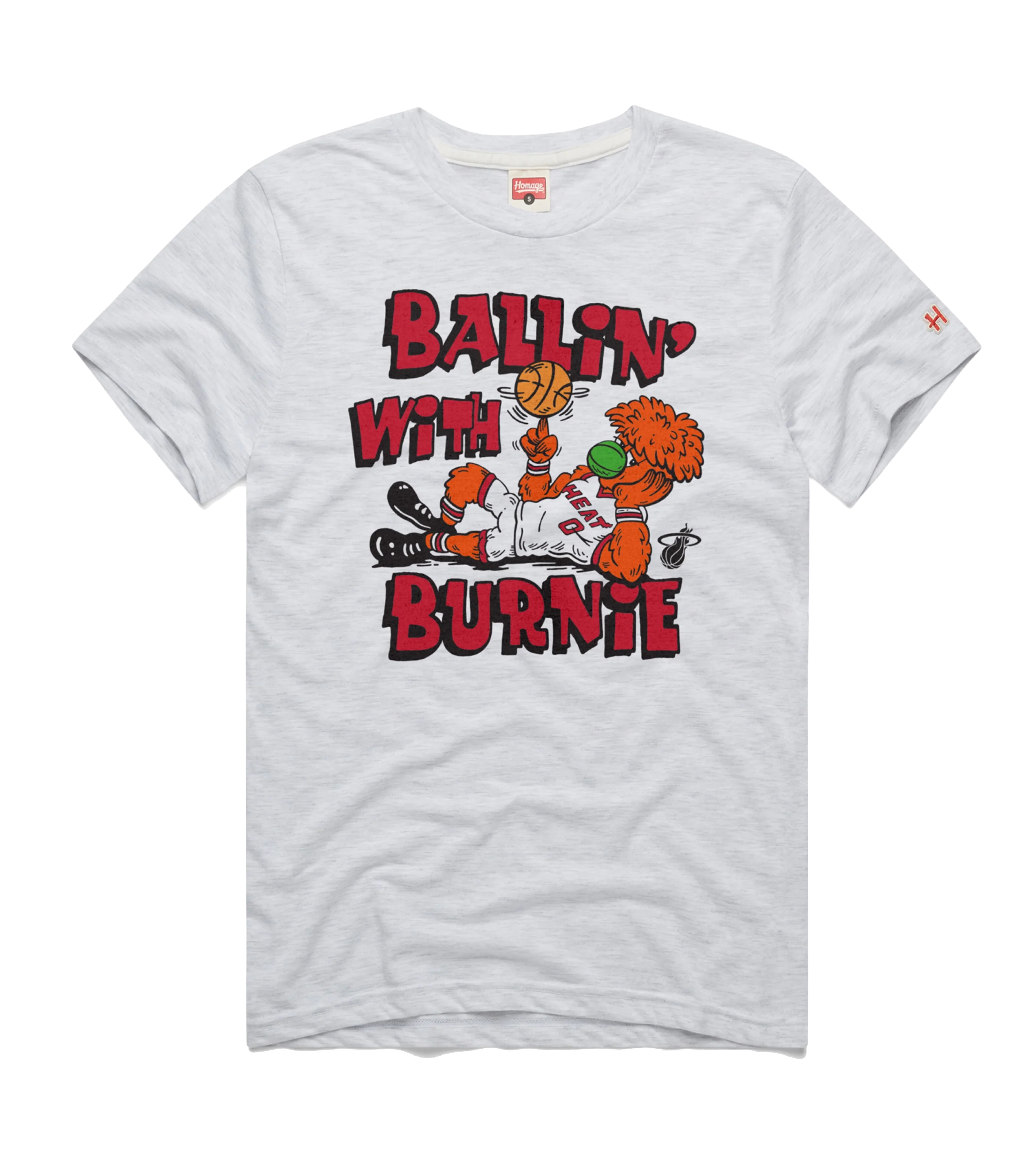 Homage Miami HEAT Ballin' With Burnie Tee - Image 3