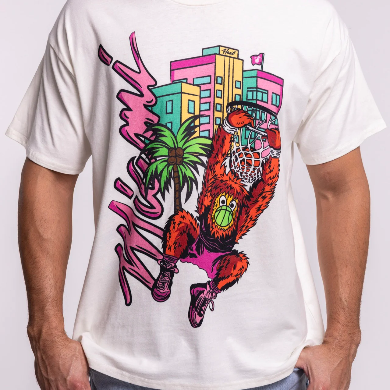 Court Culture Original Vice Nights "Ocean Drive" Oversized Unisex Tee - Image 2