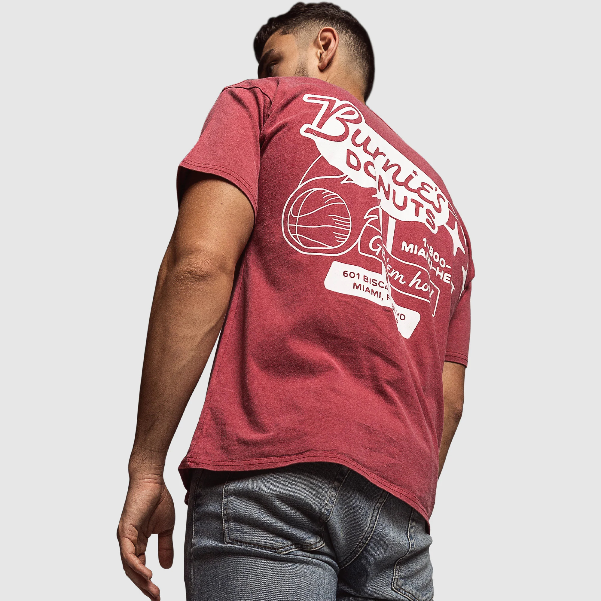 Court Culture Burnie's Donut Shop Oversized Unisex Tee - Image 3