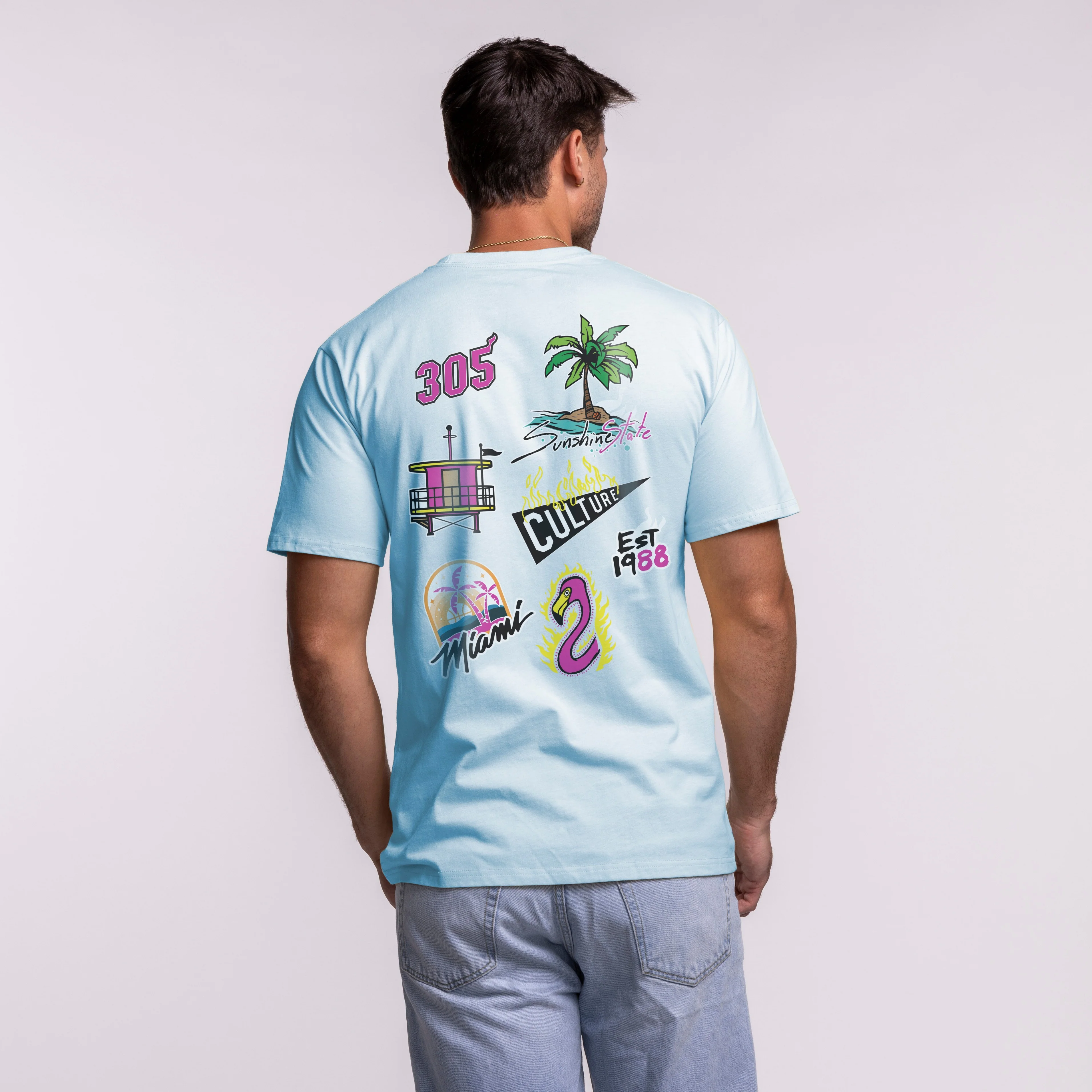Court Culture Original Vice Nights "Sticker Pack" Tee - Image 2