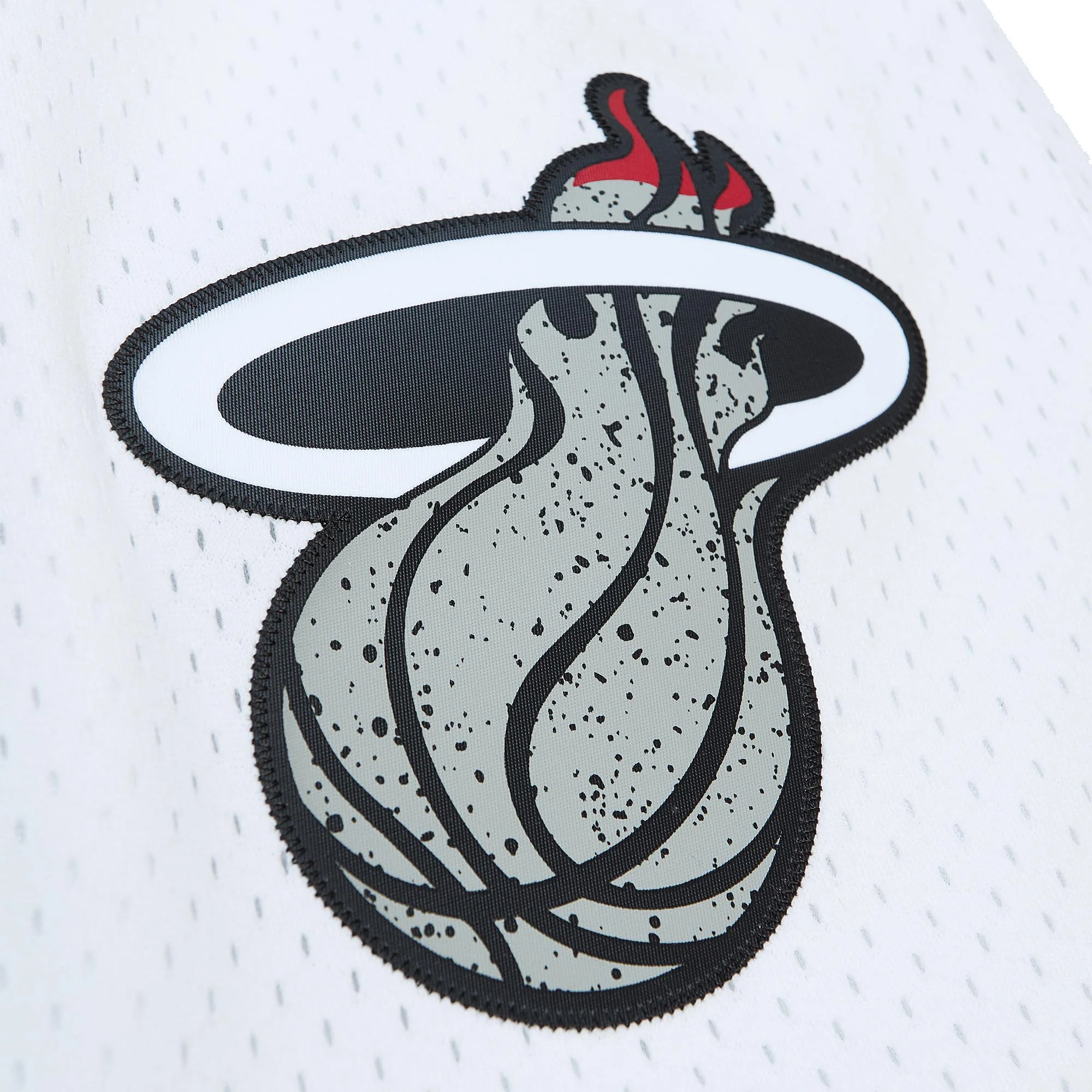 Mitchell & Ness Miami HEAT Cement Swingman Shorts - Image 3