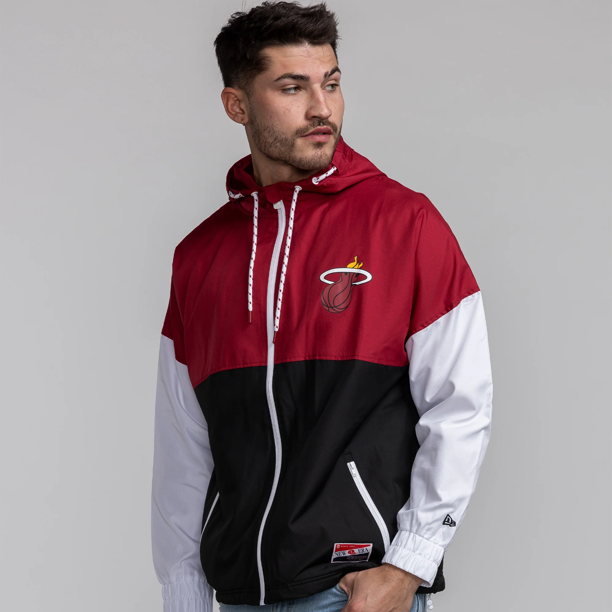 New Era Miami HEAT Colorblock Windbreaker - Image 4
