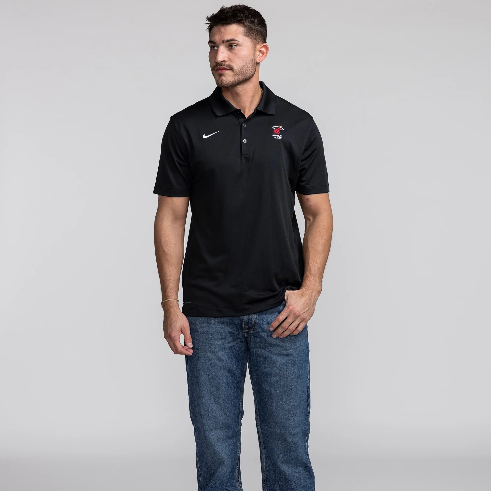 Nike Miami HEAT Logo Varsity Polo