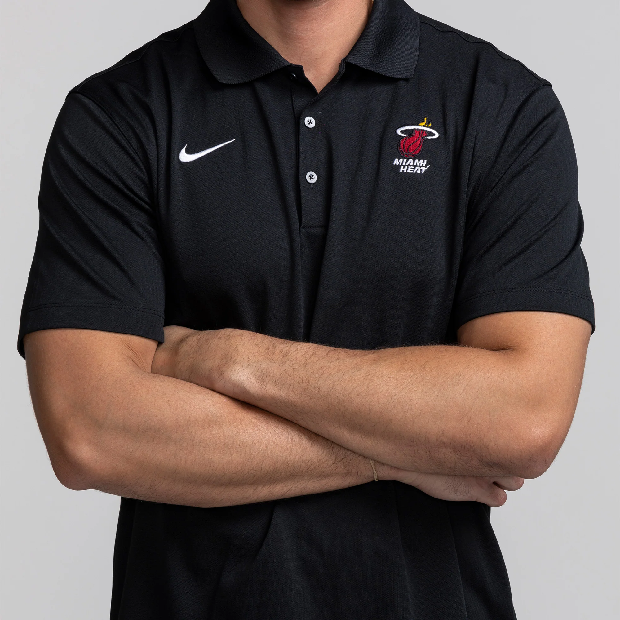 Nike Miami HEAT Logo Varsity Polo - Image 4