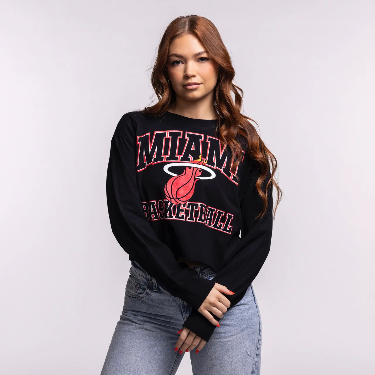 Court Culture "Miami Basketball" Longsleeve Crop