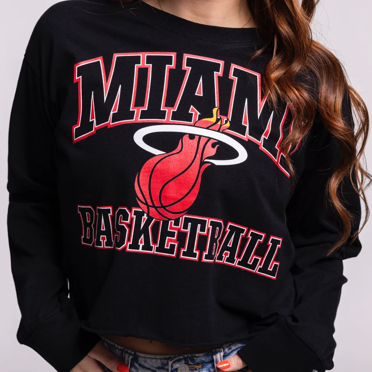 Court Culture "Miami Basketball" Longsleeve Crop - Image 3