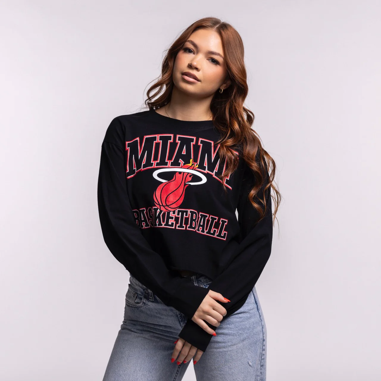 Court Culture "Miami Basketball" Longsleeve Crop - Image 4
