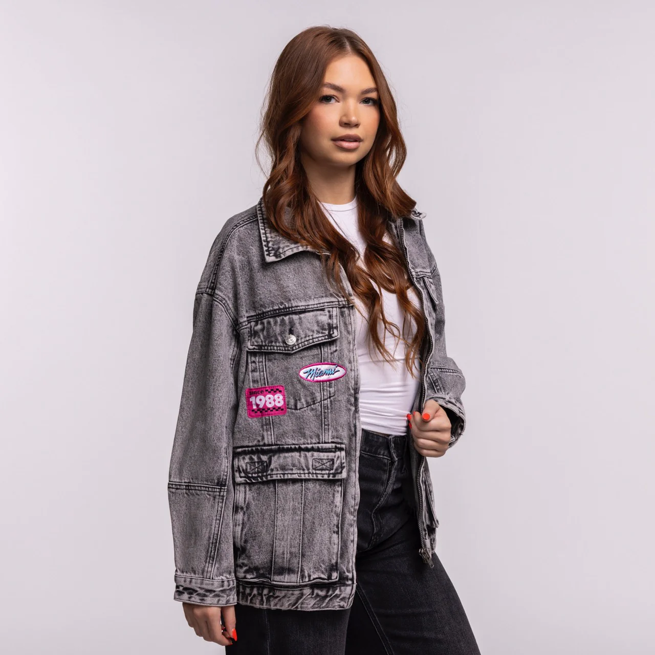 Court Culture X The Wild Collective Original Vice Nights Denim Patch Unisex Jacket
