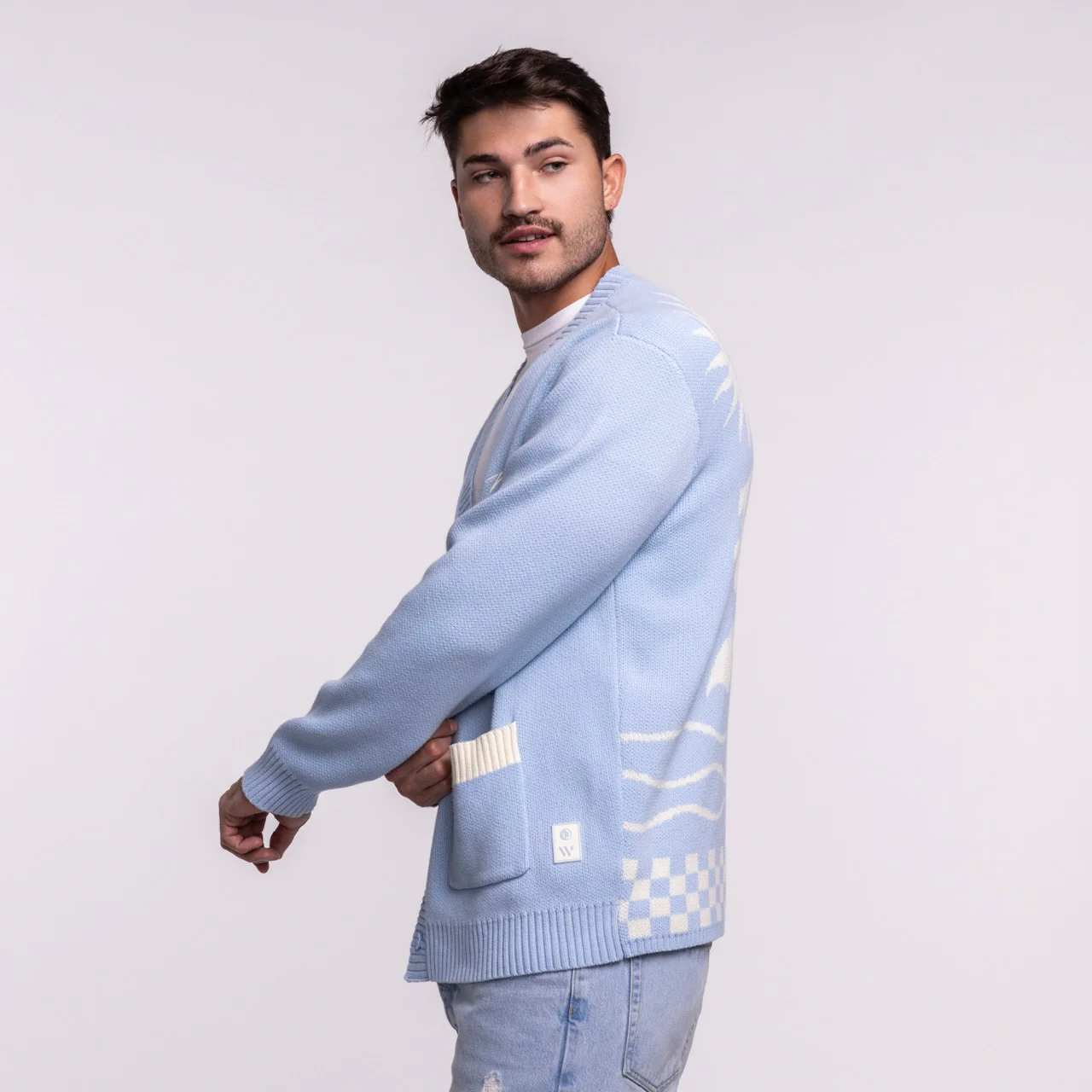 Court Culture X The Wild Collective Original Vice Nights "Feel the HEAT" Unisex Cardigan - Image 4