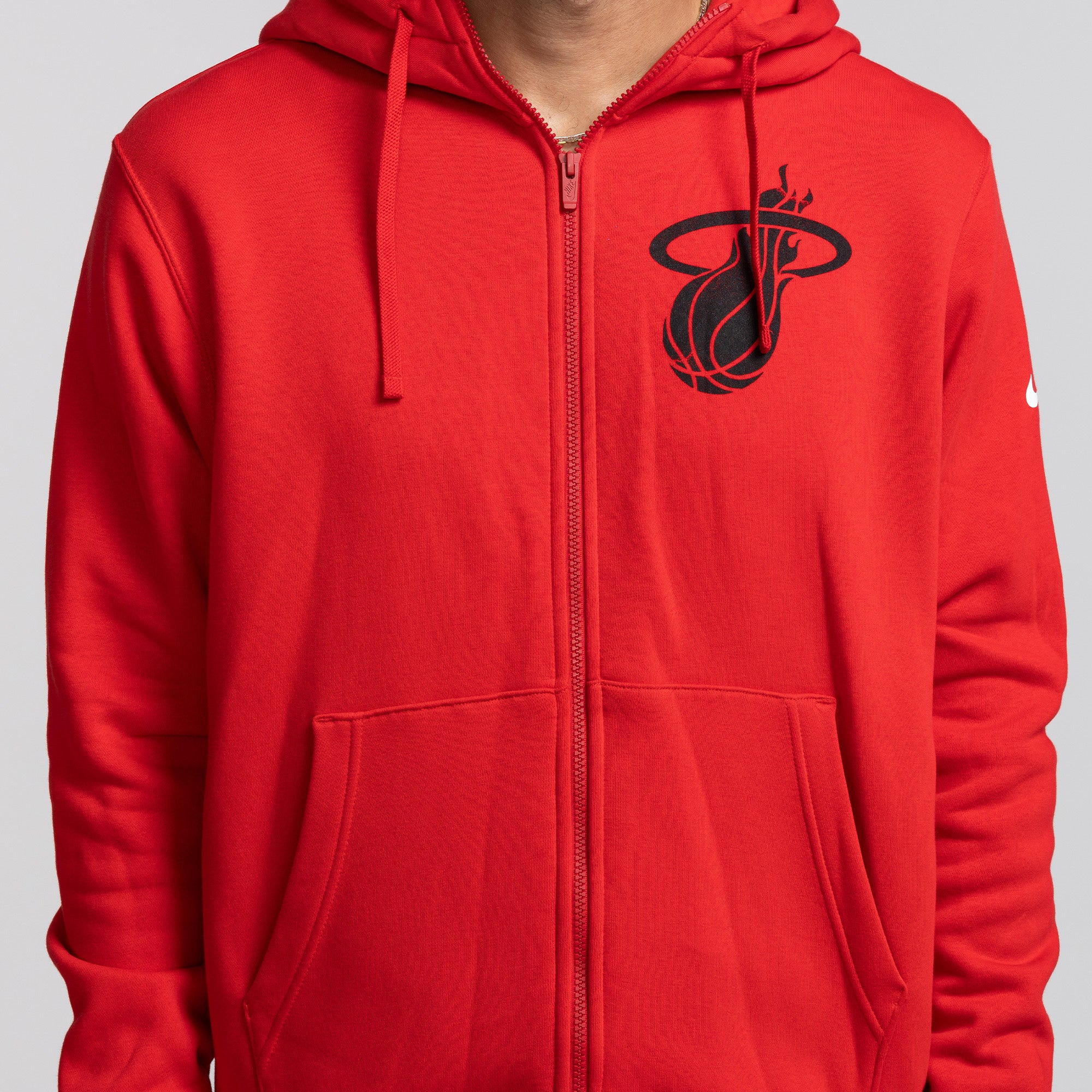 Nike HEAT Culture: Blood Red Logo Hoodie - Image 3