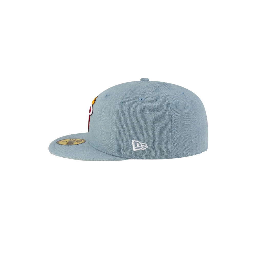 Court Culture Denim Fitted Hat - Image 4